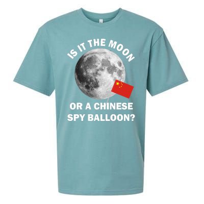 Is It The Moon Or A Chinese Spy Balloon Sueded Cloud Jersey T-Shirt