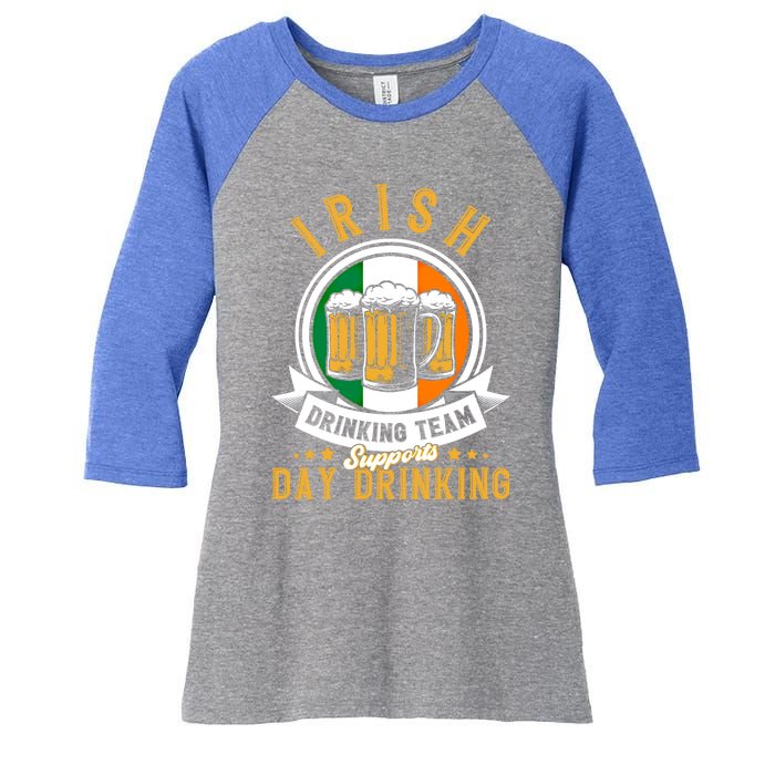 Irish Ing Team Supports Day Ing Ireland Gift Women's Tri-Blend 3/4-Sleeve Raglan Shirt