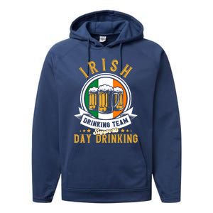 Irish Ing Team Supports Day Ing Ireland Gift Performance Fleece Hoodie