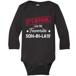 Its Im The Favorite Son In Law Baby Long Sleeve Bodysuit