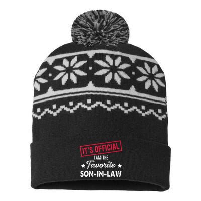 Its Im The Favorite Son In Law USA-Made Snowflake Beanie