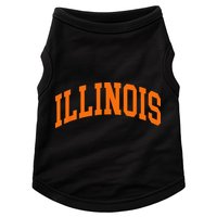 Illinois IL Throwback Design Classic Doggie Tank