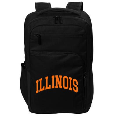 Illinois IL Throwback Design Classic Impact Tech Backpack