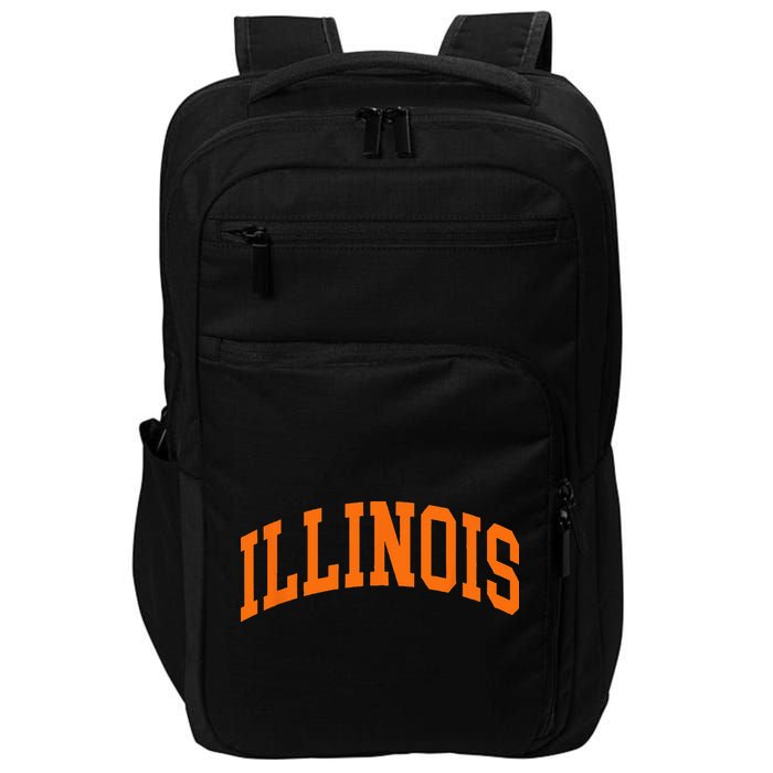 Illinois IL Throwback Design Classic Impact Tech Backpack