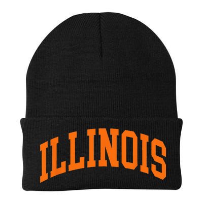 Illinois IL Throwback Design Classic Beanie