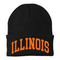 Illinois IL Throwback Design Classic Beanie