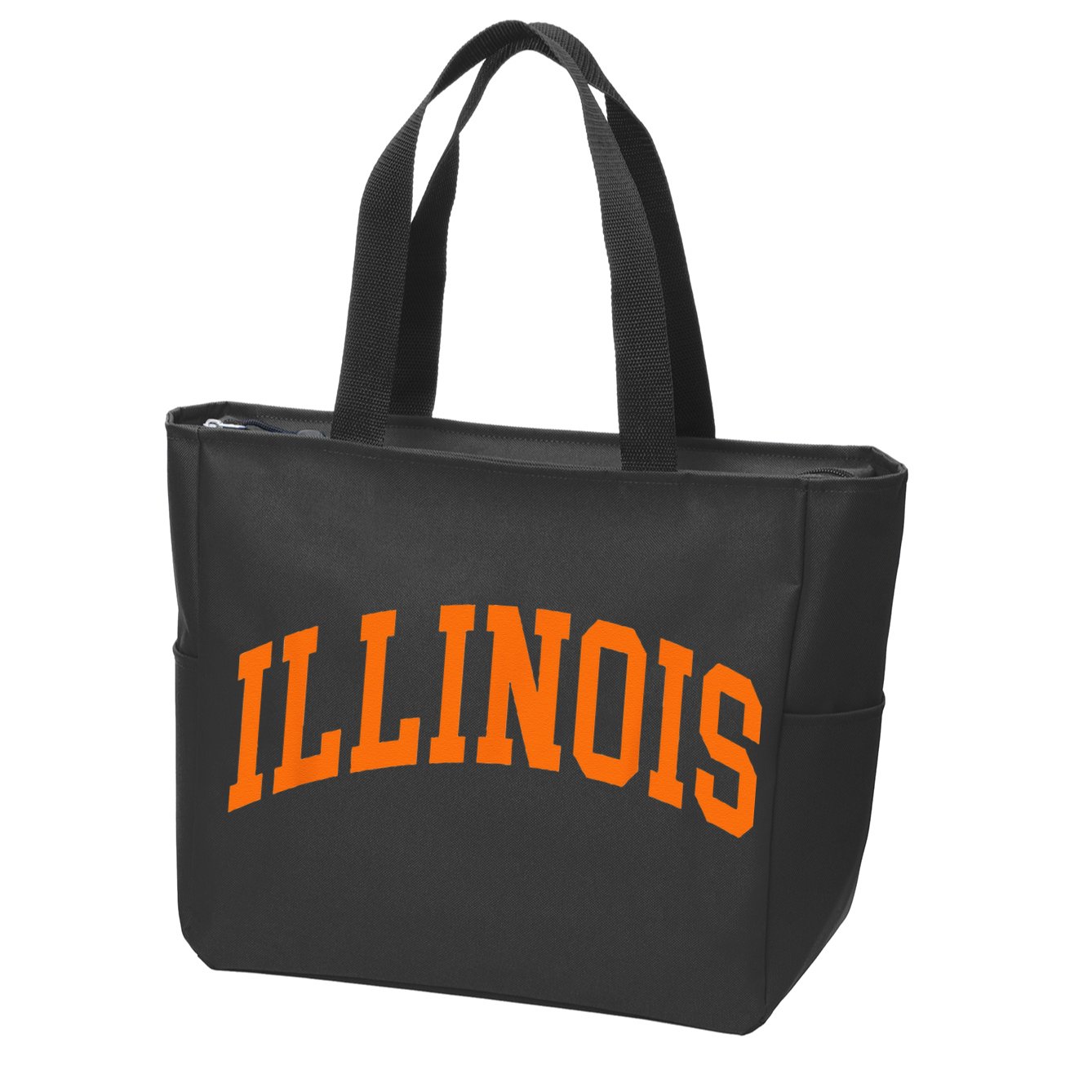 Illinois IL Throwback Design Classic Zip Tote Bag