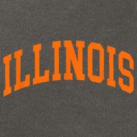 Illinois IL Throwback Design Classic Cotton Canvas Backpack