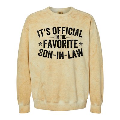 Its Im The Favorite Son In Law Vintage Colorblast Crewneck Sweatshirt