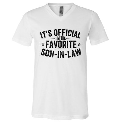 Its Im The Favorite Son In Law Vintage V-Neck T-Shirt