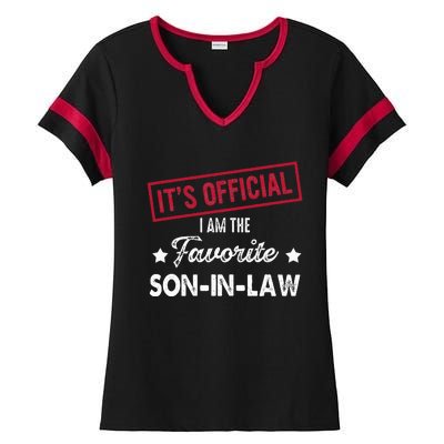 Its Im The Favorite Son In Law Ladies Halftime Notch Neck Tee