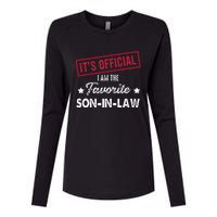 Its Im The Favorite Son In Law Womens Cotton Relaxed Long Sleeve T-Shirt