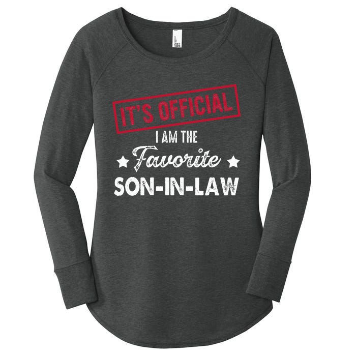 Its Im The Favorite Son In Law Women's Perfect Tri Tunic Long Sleeve Shirt