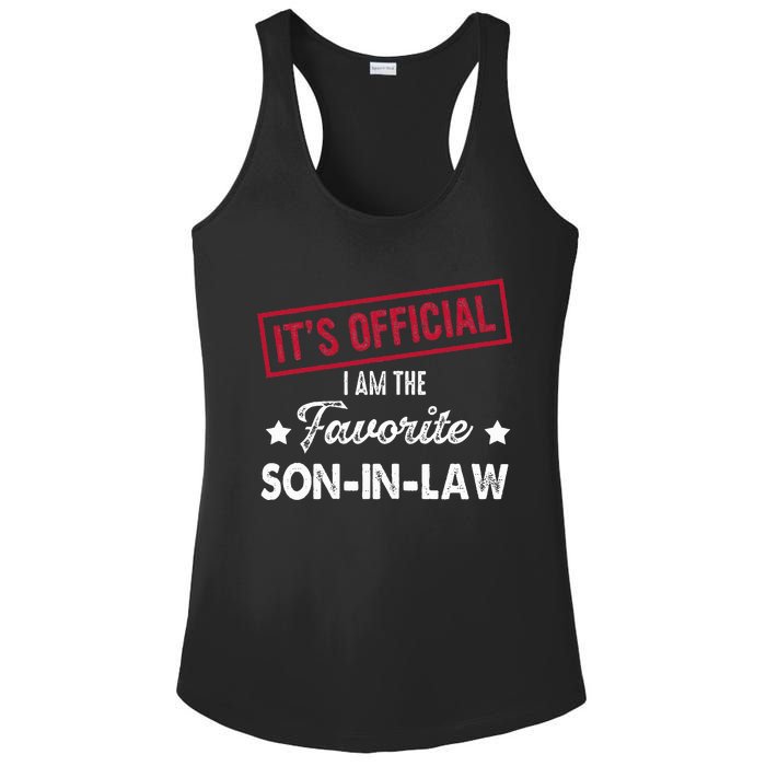 Its Im The Favorite Son In Law Ladies PosiCharge Competitor Racerback Tank