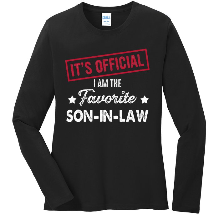 Its Im The Favorite Son In Law Ladies Long Sleeve Shirt