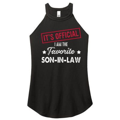 Its Im The Favorite Son In Law Women's Perfect Tri Rocker Tank