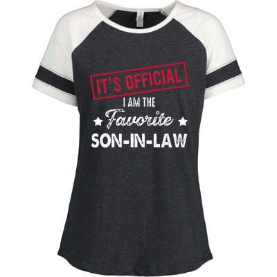 Its Im The Favorite Son In Law Enza Ladies Jersey Colorblock Tee