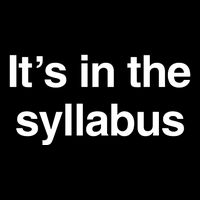 ItS In The Syllabus Cooling Performance Crew T-Shirt