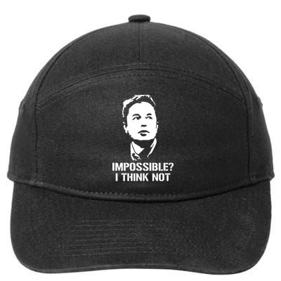Impossible I Think Not Elon Musk 7-Panel Snapback Hat