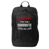 Its Im The Favorite Son In Law City Backpack