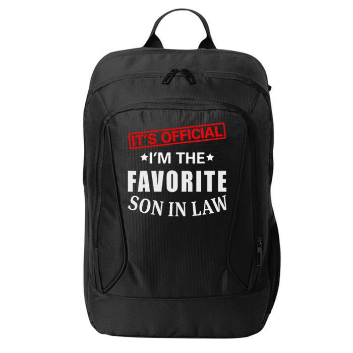 Its Im The Favorite Son In Law City Backpack