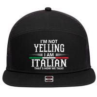 Italian 7 Panel Mesh Trucker Snapback Hat