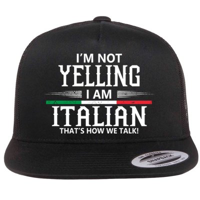 Italian Flat Bill Trucker Hat
