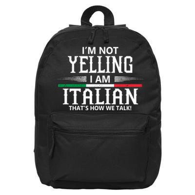 Italian 16 in Basic Backpack