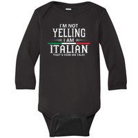 Italian Baby Long Sleeve Bodysuit