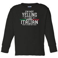 Italian Toddler Long Sleeve Shirt