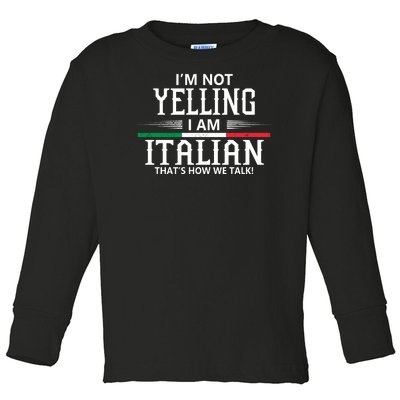 Italian Toddler Long Sleeve Shirt