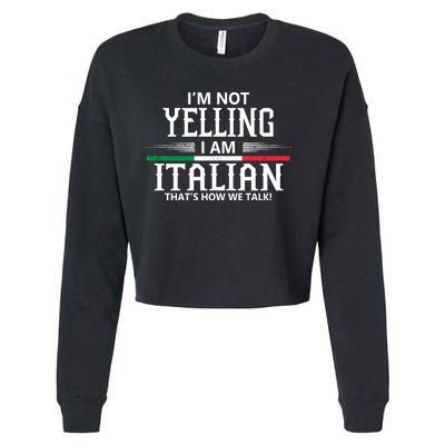 Italian Cropped Pullover Crew