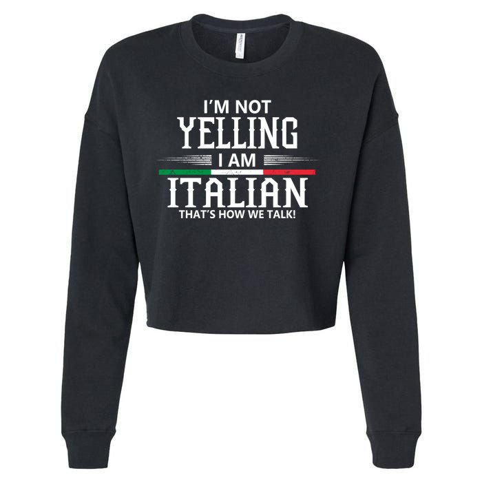 Italian Cropped Pullover Crew