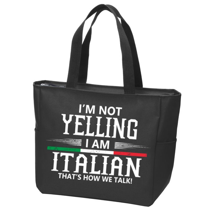 Italian Zip Tote Bag