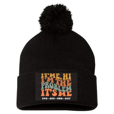 It'Me Pom Pom 12in Knit Beanie