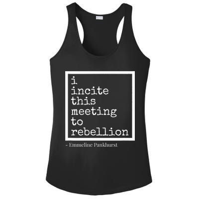 I Incite This Meeting To Rebellion Ladies PosiCharge Competitor Racerback Tank