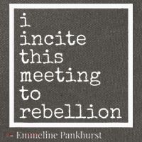 I Incite This Meeting To Rebellion Cotton Canvas Backpack