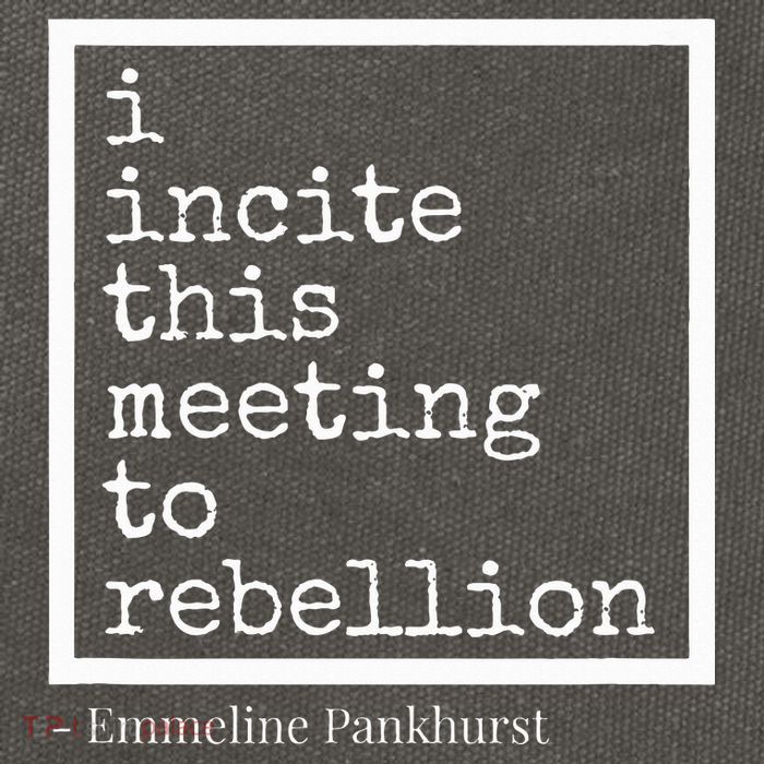 I Incite This Meeting To Rebellion Cotton Canvas Backpack