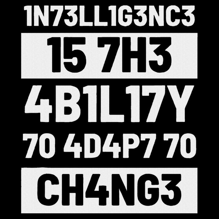 Intelligence Is The Ability To Adapt Change Pun Physiker Daily Commute Backpack