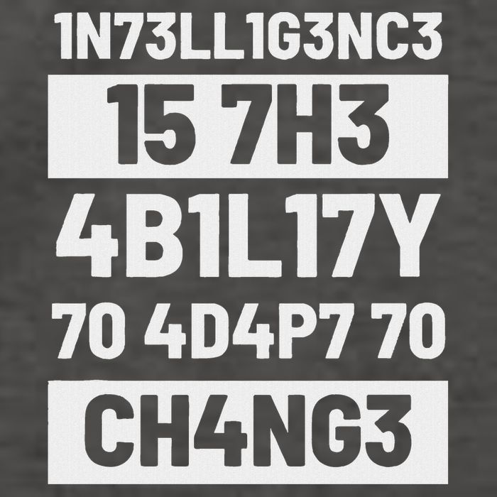 Intelligence Is The Ability To Adapt Change Pun Physiker Vector Backpack