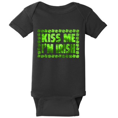 I'm Irish Tie Dye Shamrock St. Patrick's Day Baby Bodysuit