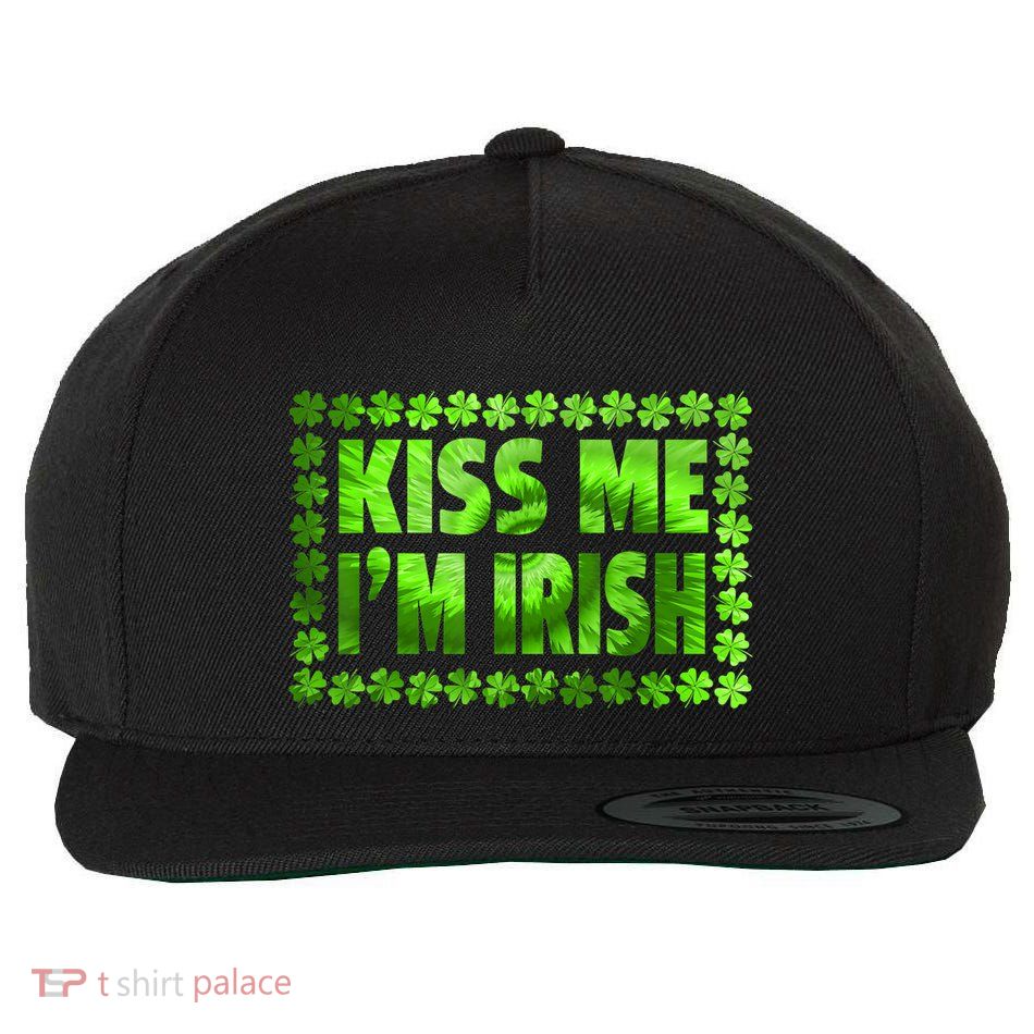 I'm Irish Tie Dye Shamrock St. Patrick's Day Wool Snapback Cap