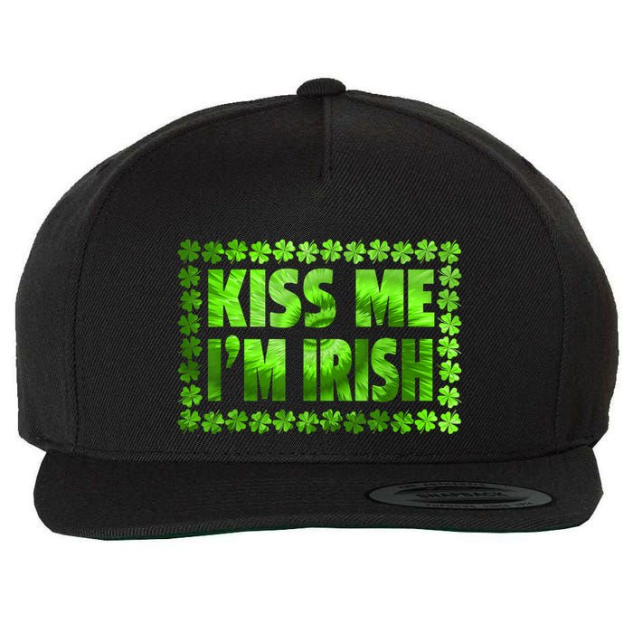I'm Irish Tie Dye Shamrock St. Patrick's Day Wool Snapback Cap