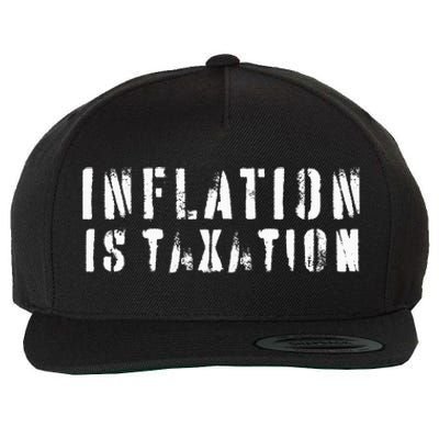 Inflation Is Taxation Wool Snapback Cap