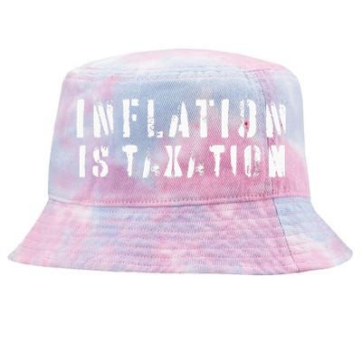 Inflation Is Taxation Tie-Dyed Bucket Hat