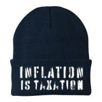 Inflation Is Taxation Knit Cap Winter Beanie