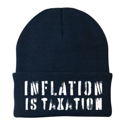 Inflation Is Taxation Knit Cap Winter Beanie