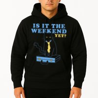 Is It The Weekend Yet Funny Cat Hoodie