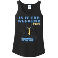 Is It The Weekend Yet Funny Cat Ladies Essential Tank