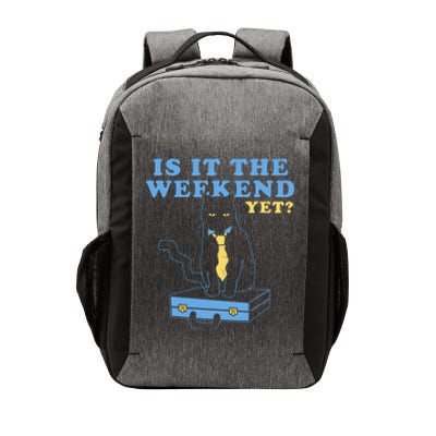 Is It The Weekend Yet Funny Cat Vector Backpack